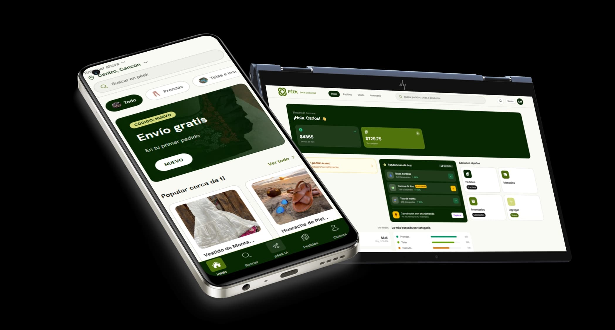 Peék app and page preview