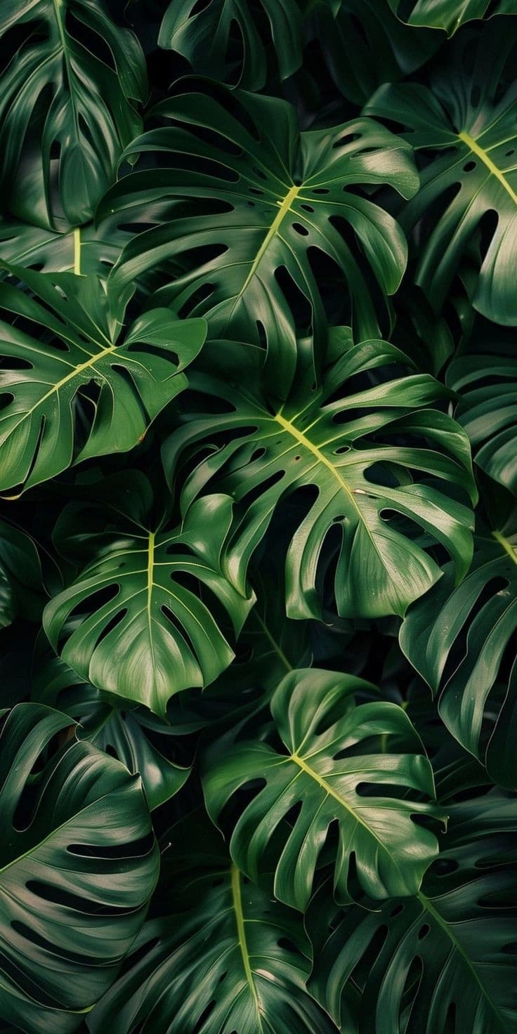 Monstera leaves