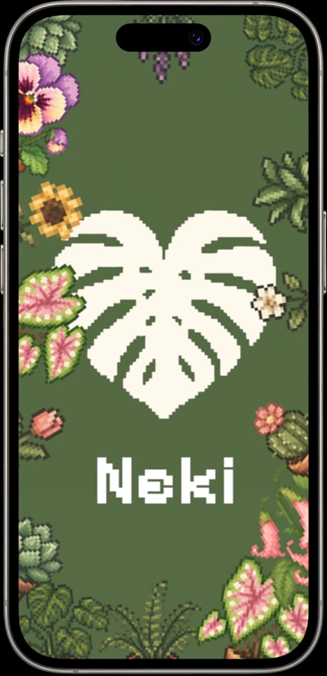 Neki app screen