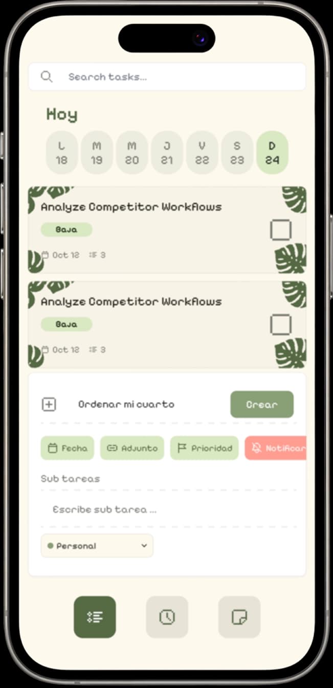 Neki app screen